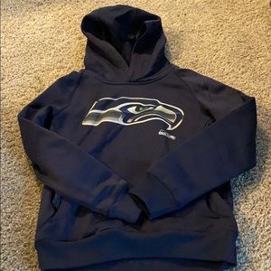 Kids 10/12 Seahawks sweater with hood